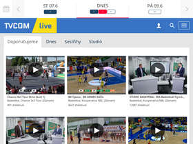 'tvcom.cz' screenshot