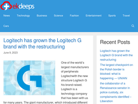 'tekdeeps.com' screenshot