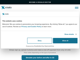 'crisalix.com' screenshot