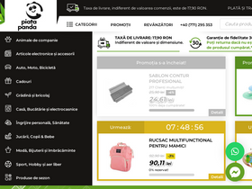 'piatapanda.ro' screenshot