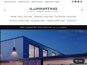 Iluminating website screenshot
