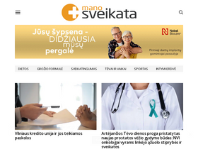 'manosveikata.lt' screenshot