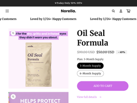 shopnorella.com homepage screenshot
