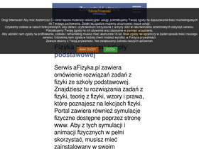 'afizyka.pl' screenshot