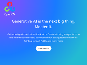 'opencv.org' screenshot