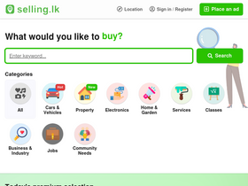 'selling.lk' screenshot