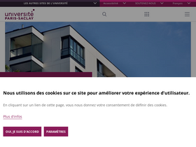 'universite-paris-saclay.fr' screenshot