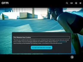 'arm.com' screenshot