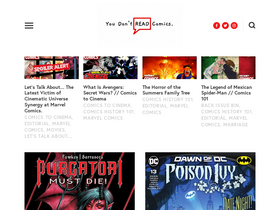 'youdontreadcomics.com' screenshot