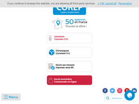 'corep.fr' screenshot
