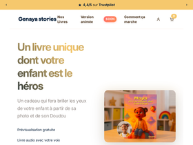 Genayastories homepage screenshot