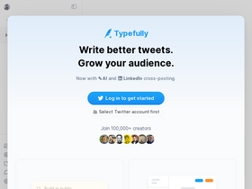 'typefully.com' screenshot