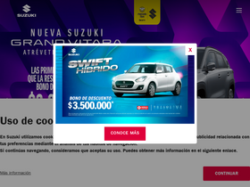 'suzukiautos.com.co' screenshot