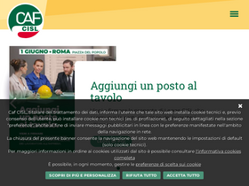 'cafcisl.it' screenshot