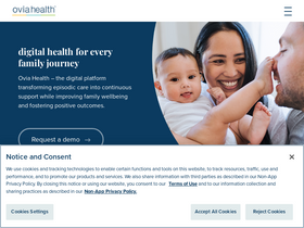 'oviahealth.com' screenshot
