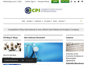 'competitionpolicyinternational.com' screenshot