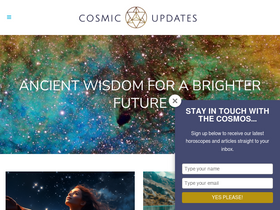 'cosmicupdates.com' screenshot