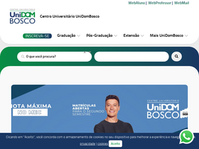 'unidombosco.edu.br' screenshot