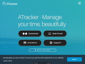 'atracker.pro' screenshot