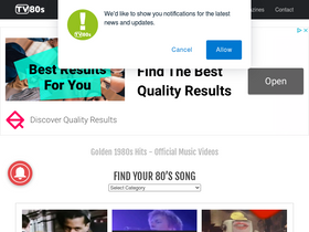 'tv80s.com' screenshot