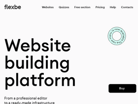 'flexbe.com' screenshot