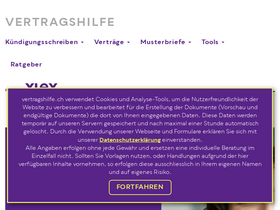 'vertragshilfe.ch' screenshot