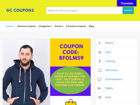 'gccoupons.com' screenshot