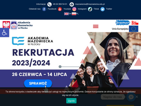 'mazowiecka.edu.pl' screenshot