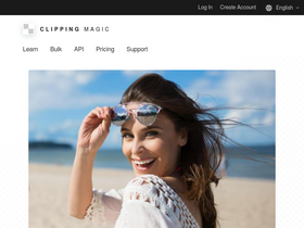 'clippingmagic.com' screenshot