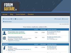 'forum-guitare.fr' screenshot