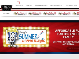 'stonetheatres.com' screenshot