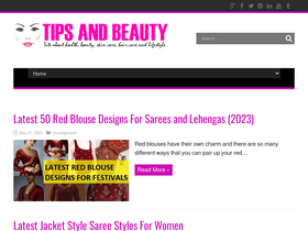 'tipsandbeauty.com' screenshot