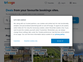 'trivago.ie' screenshot