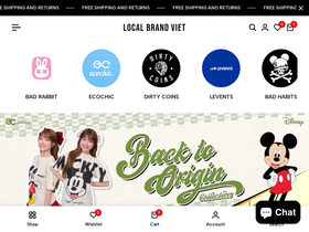 Local Brand Viet website screenshot