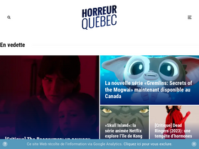 'horreur.quebec' screenshot