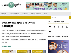 'oma-kocht.de' screenshot