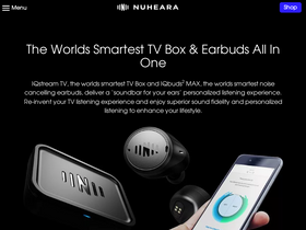 'nuheara.com' screenshot