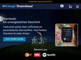 Sterntaufe-Deutschland.de website screenshot