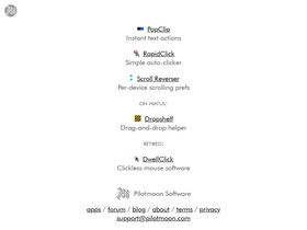 'pilotmoon.com' screenshot