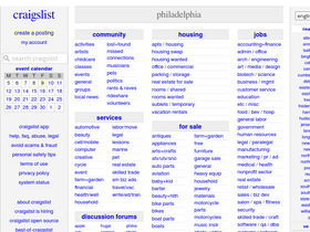 philadelphia.craigslist Traffic Analytics, Ranking Stats & Tech