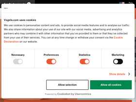 'vogels.com' screenshot