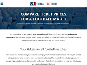 'footballticket.club' screenshot