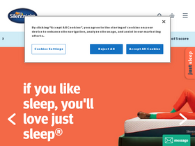 'silentnight.co.uk' screenshot