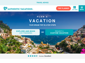 'authenticvacations.com' screenshot