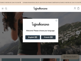 'tajinebanane.fr' screenshot