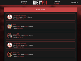 'rustypot.com' screenshot