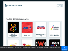 'radio-en-vivo-mx.com' screenshot