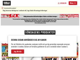 'kvallstidningarna.se' screenshot
