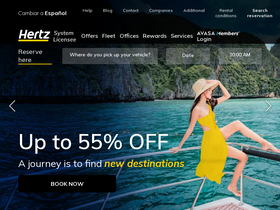 'hertzmexico.com' screenshot