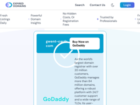 'gwent-cards.com' screenshot